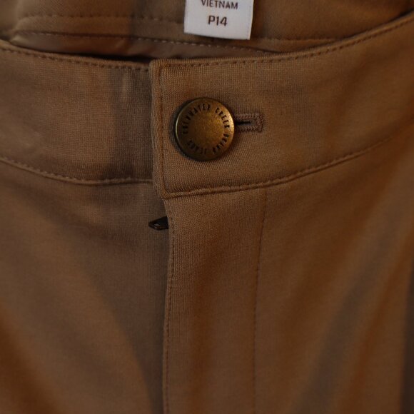 ColdWater Creek Natural Fit Tan (Camel) Slacks/Trousers Petite Size 14 - Picture 3 of 6